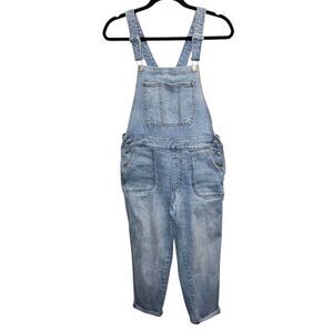 Old Navy Women's 8 Light Wash Blue Jean Denim Overalls